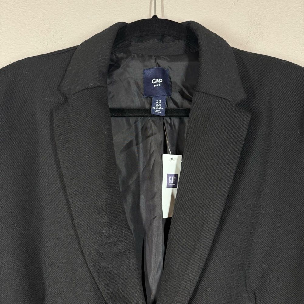NWT Gap Women's Academy Blazer In Black Career Business Casual Plus Size 14 - Picture 2 of 5